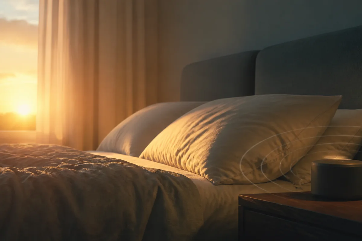 Bedroom comparison of gradual sunrise light and an immediate audible alarm cue