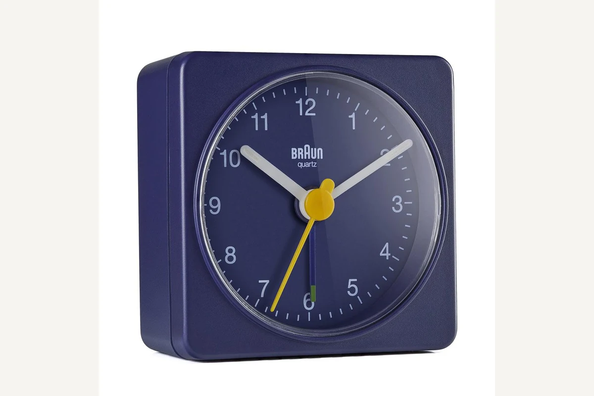 Braun BC02 shown for Alarm Clock Buying and Reliability Guides