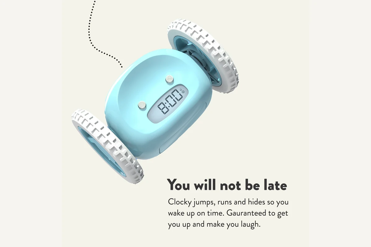 Clocky shown for Loud Alarm Clocks: Volume Is Only the First Check