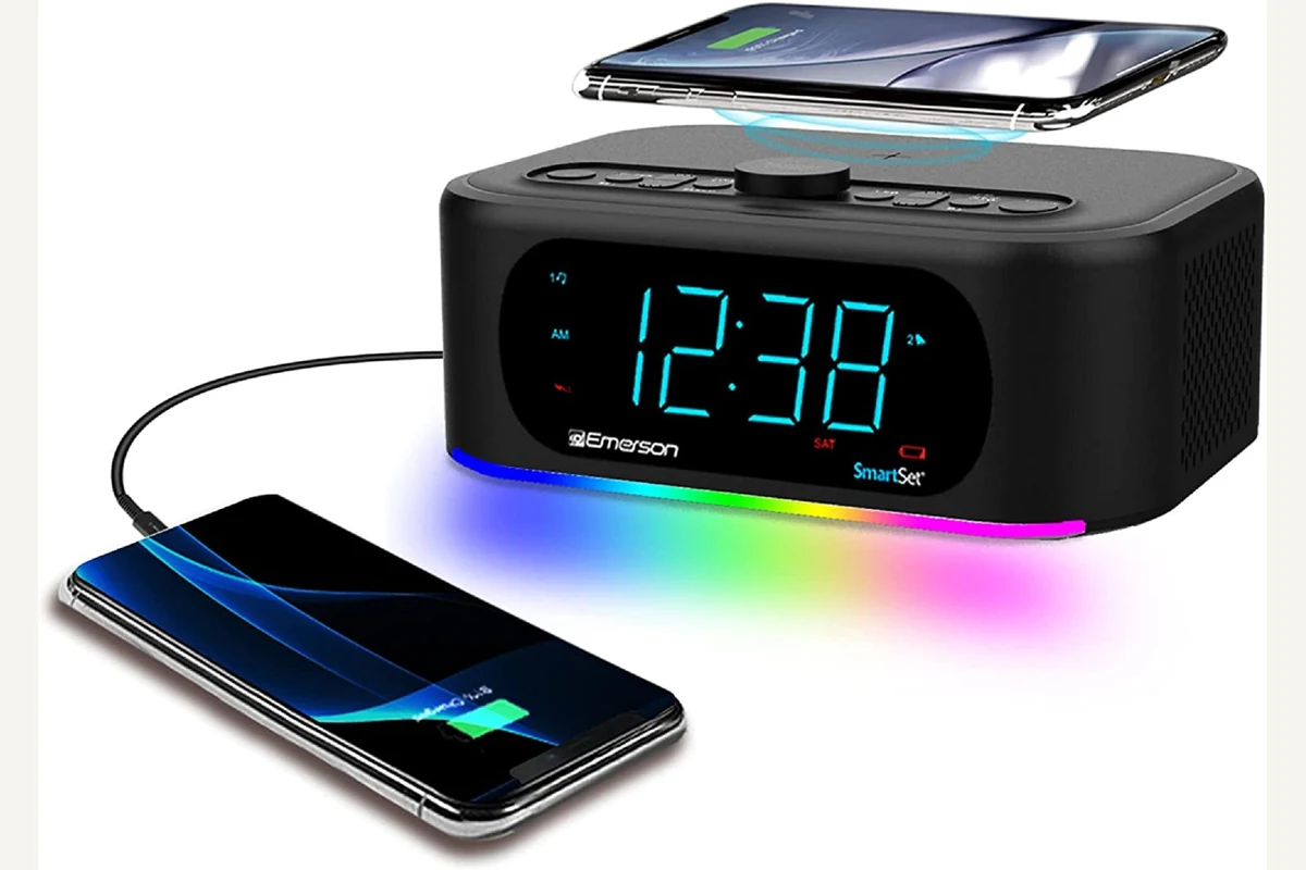 Emerson SmartSet ER100202 shown for Alarm Clocks with USB or Wireless Charging