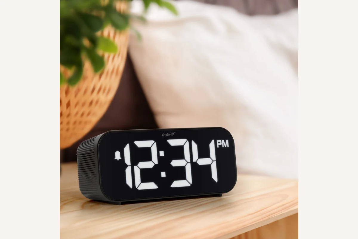 La Crosse Technology 617-714 shown for Digital Alarm Clocks: Readability Without Bedroom Glare