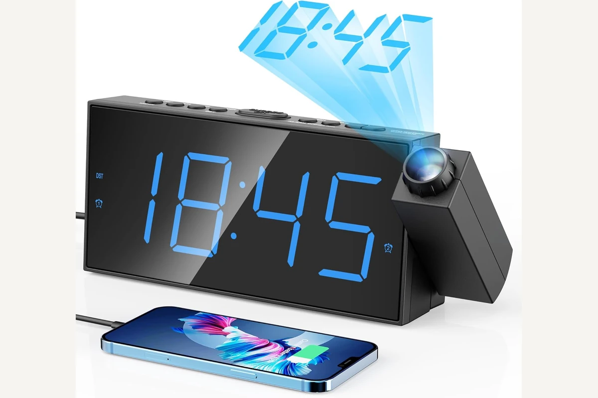 Mesqool CR1001F shown for Projection Alarm Clocks: Check the Image Before the Extras