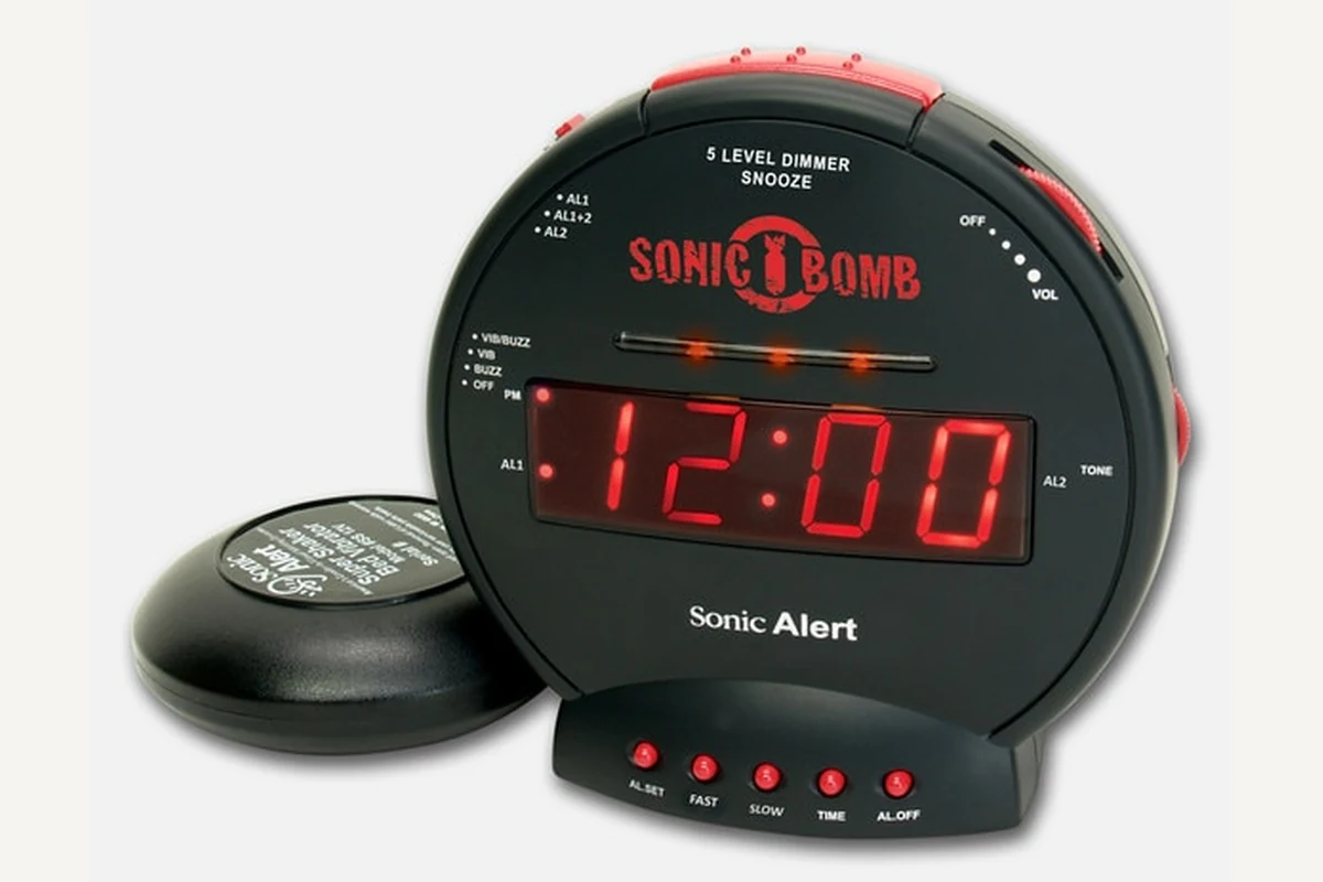 Sonic Alert Sonic Bomb SBB500SS shown for Loud Alarm Clocks: Volume Is Only the First Check
