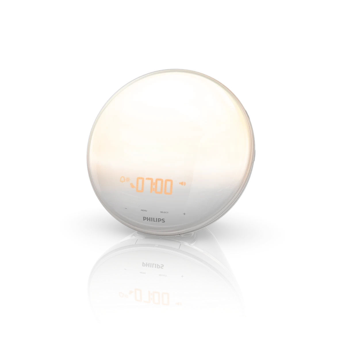 Exact Philips SmartSleep HF3520/60 wake-up light in an official angled product view